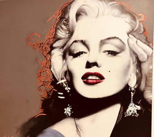 Pasquale Gigliotti - Grey Marilyn Monroe (150 x 100 cm)