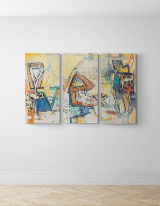 Thomas Perl - Wave Rider I, II &amp; III (Triptych, 50 x 100 cm)