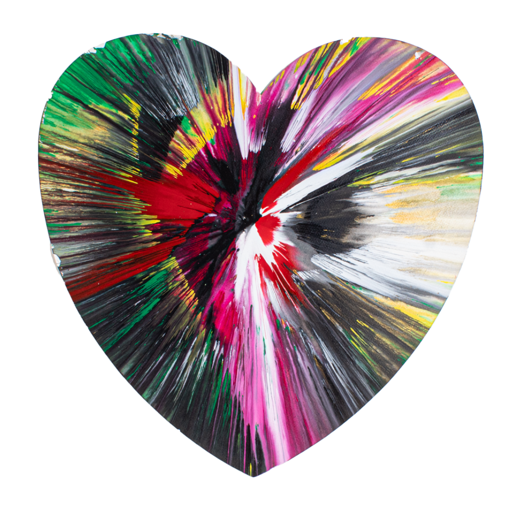 Damien Hirst - Heart II (52 x 52 cm) – Galerie Alexander E. Raeber