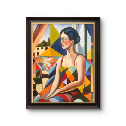 BUSTE DE FEMME ARLEQUIN