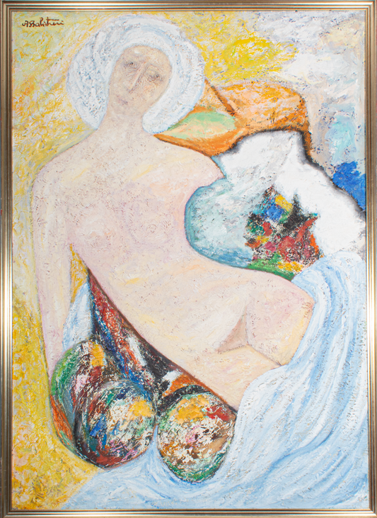 Angelino Balistreri - Donna in celeste (140 x 100 cm)