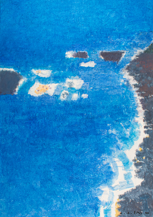 Hermann A. Sigg - Blaue Bucht (116 x 81 cm)