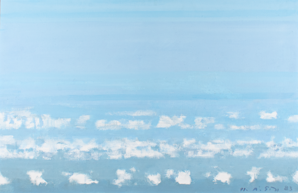 Above the little clouds (60 x 92 cm)