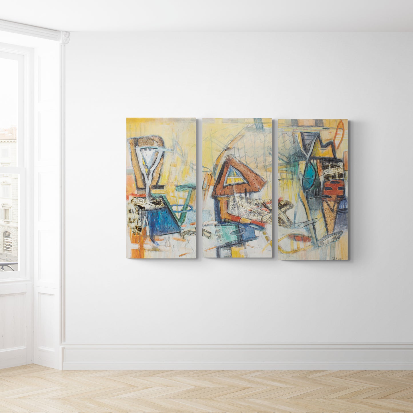 Wave Rider I, II &amp; III (Triptych, 50 x 100 cm)