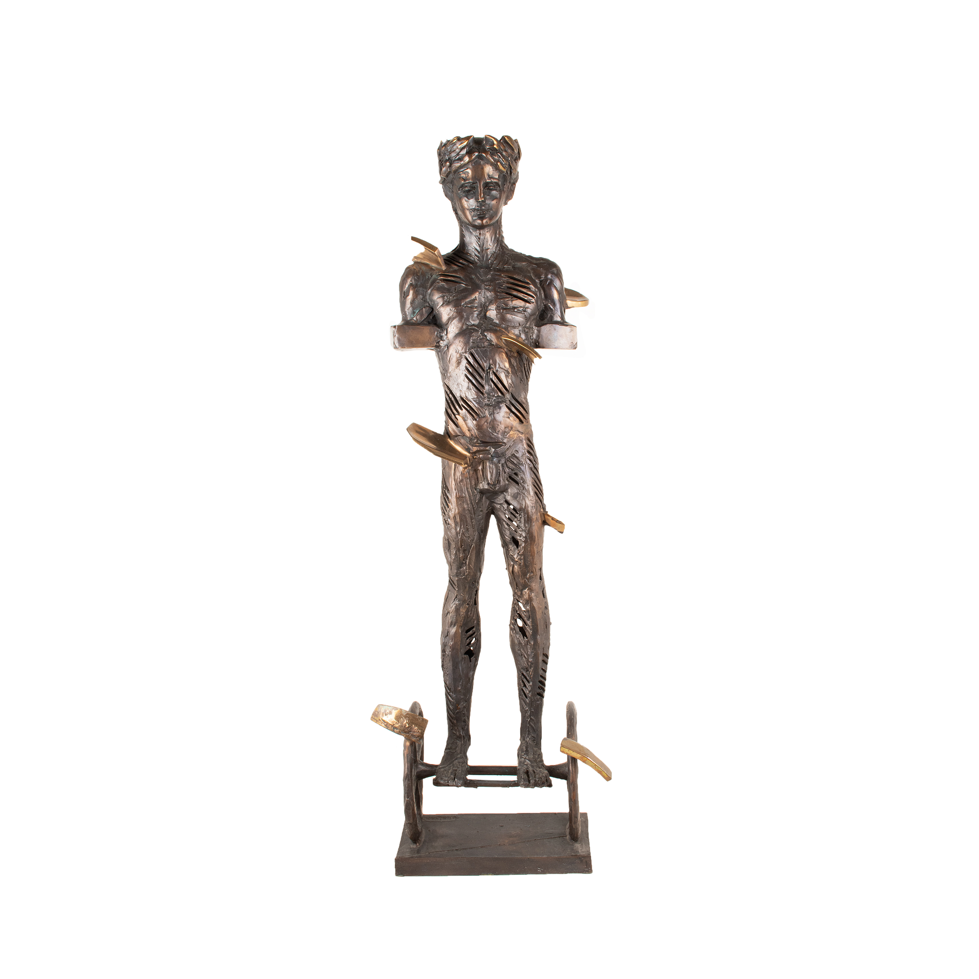 Bronzeskulptur von Igor Grechanyk, ausgestellt in der Kunstgalerie Alexander E. Räber in Zürich
