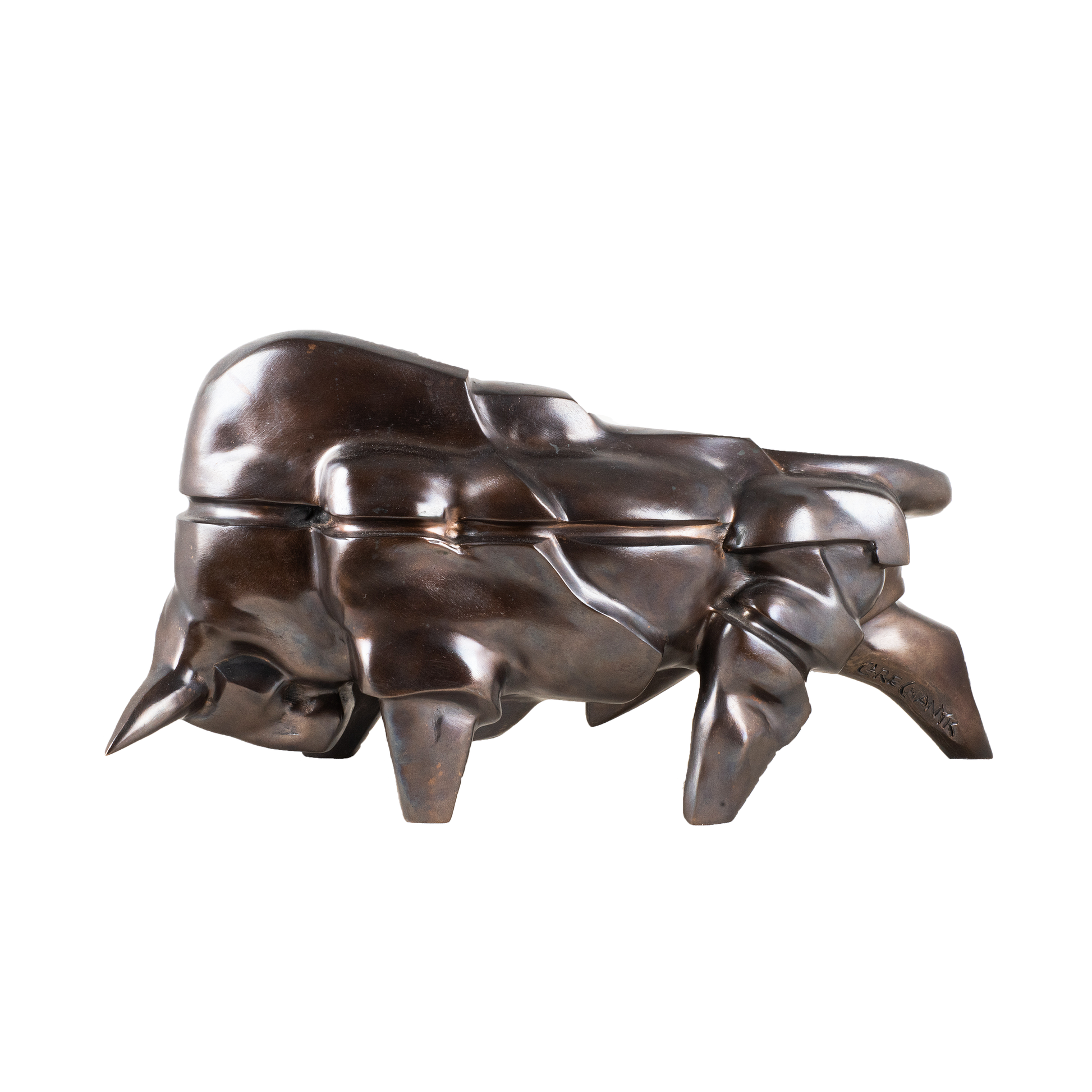 Bronzeskulptur von Igor Grechanyk, ausgestellt in der Galerie Alexander E. Räber in Zürich