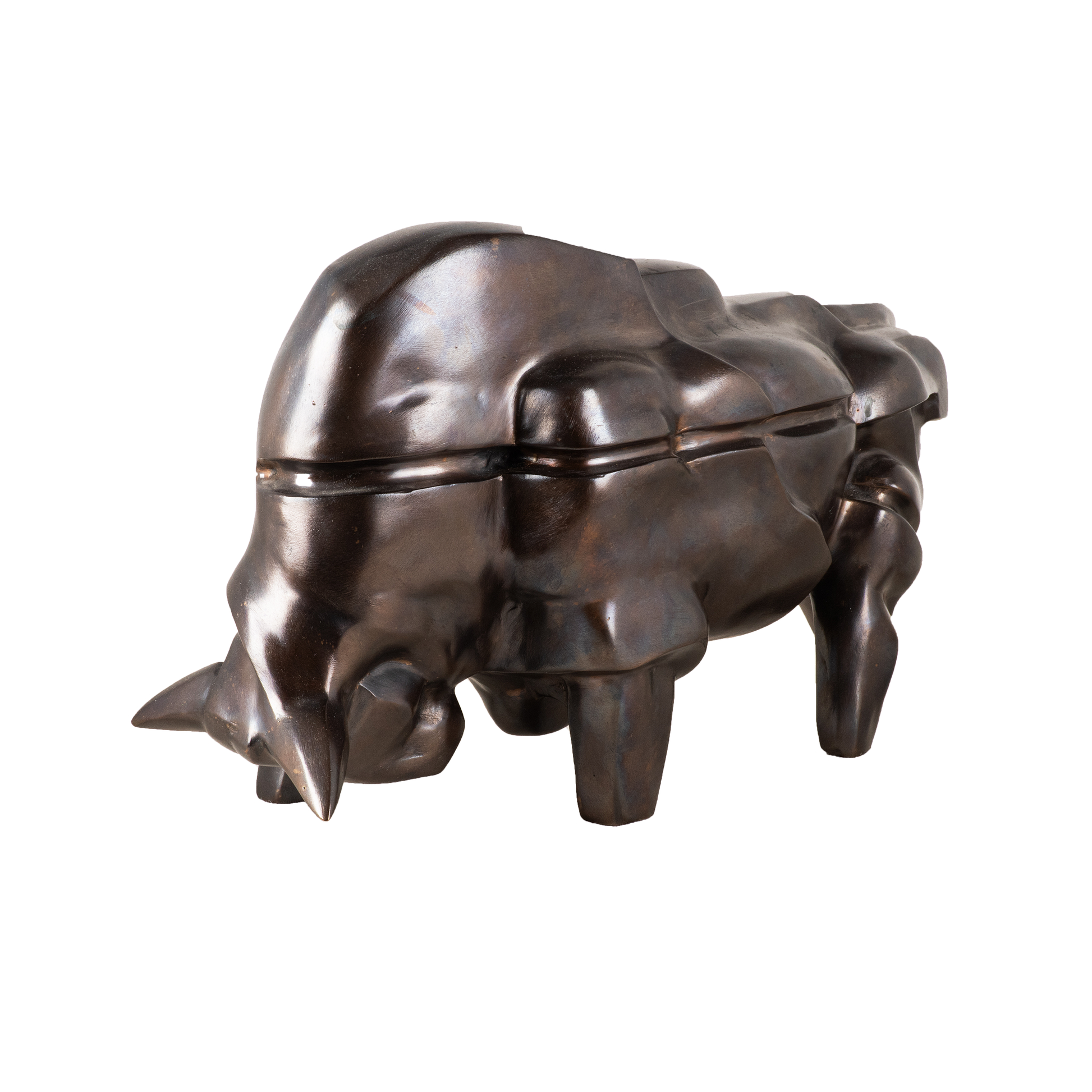 Bronzeskulptur von Igor Grechanyk, ausgestellt in der Galerie Alexander E. Räber in Zürich